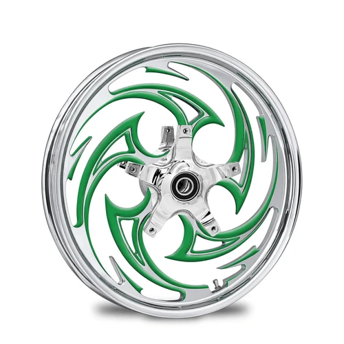 Savage Chrome -  Green   Kolor Pop  - stock rotors