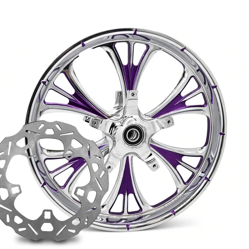 Majestic  Chrome Red Kolor Pop  with Chop Cut performance rotors