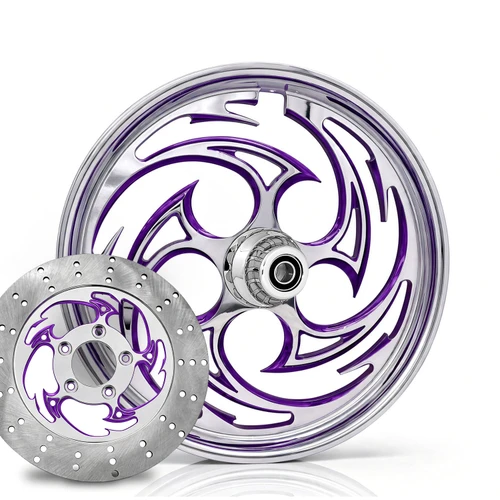 Savage Chrome- Purple  Kolor Pop with matching brake rotor