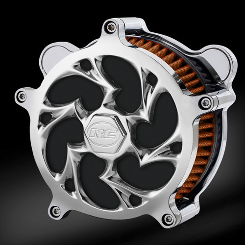 サイクロン Shifter Chrome Airstrike Air Cleaner **WITH FREE, EXTRA FILTER