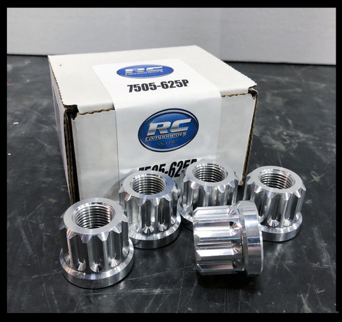 (10 pack) 12 Point 5/8" (Flat Bottom) Lug Nuts  (10 pack) 12 Point 5/8" (Flat Bottom) Lug Nuts