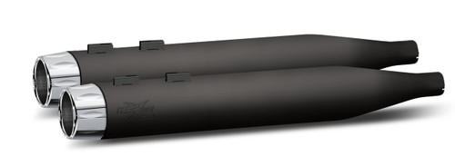 RCX Exhaust 4.0" Slip-on Mufflers, Ceramic Black with Rival chrome tips. RCX Exhaust 4.0" Slip-on Mufflers, Ceramic Black with Rival chrome tips.