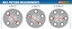 Lug pattern measurement instructions