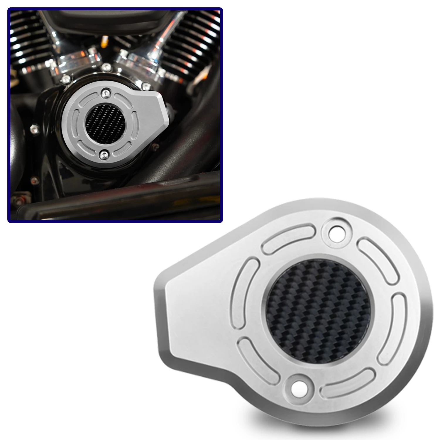 Silver Hogworks BVT Cam Cover for 2024+ Harley Touring & Softail