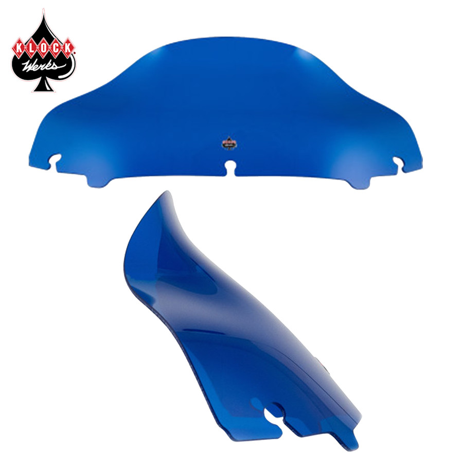 Klock Werks Color Flare Windshield – Electric Blue for '14-'23