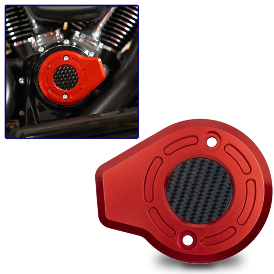 Red Hogworks BVT Cam Cover for 2024+ Harley Touring & Softail