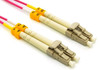 4 Meter LC-LC OM4 Erika Violet 50/125 MultiMode Duplex Fiber Cable