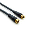 12 Foot RG6 Cable, F-Type Screw On, Gold Contact