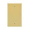 Single Gang Blank Wall Plate - Ivory