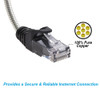 10 Foot Armored Slim CAT 6A 10GB 28awg Rugged Outdoor UV Weatherproof Ethernet Network Cable