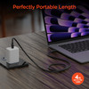 HyperGear 4 Foot Flexi Pro USB-C to USB-C Soft-Touch Fast Charge Cable - Black