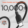 HyperGear 4 Foot Flexi Pro USB-C to USB-C Soft-Touch Fast Charge Cable - Black