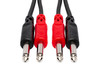 HOSA CPP-201 1 Meter Stereo Interconnect, Dual 1/4" TS Male / Male Cable