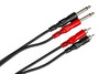 HOSA CPR-201 Stereo Interconnect, Dual 1/4 in TS to Dual RCA, 1 Meter