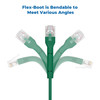 4 Foot Cat6A UTP Bendable Slim Ethernet Network Cable 28AWG Green