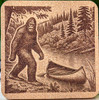 Explore the Enchanting Pacific Northwest with a set of 4 Laser Engraved Bigfoot Cork Coasters