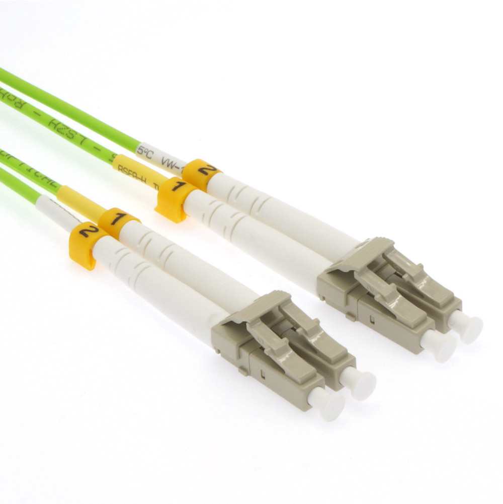 Ofnr Script 2 Meter LC-LC OM5 Multimode Duplex OFNR 2.0mm Fiber Optic Patch Cable