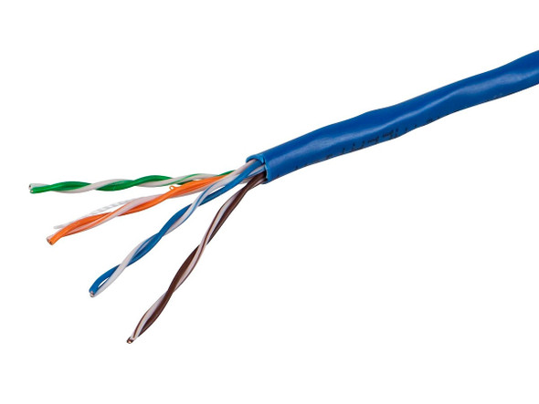 1000 Feet Blue Cat6 Stranded UTP 24 AWG Network Cable