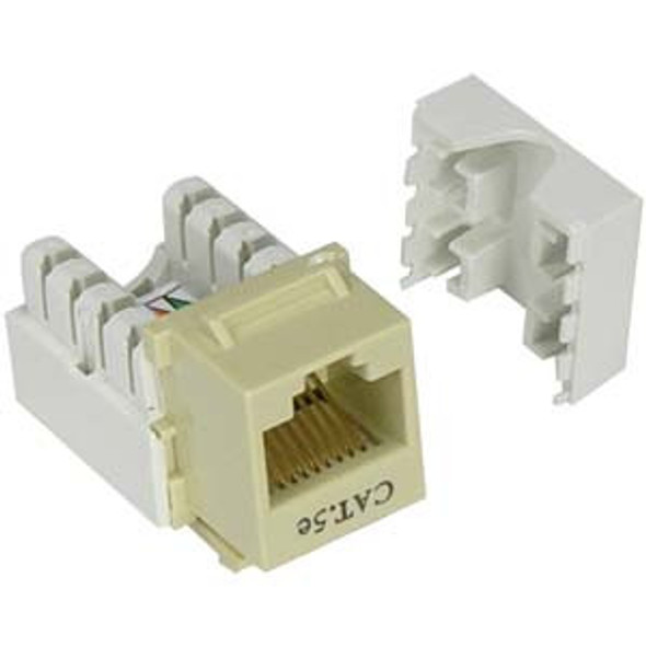 Cat5e Tool Type RJ45 Keystone Jack - Ivory