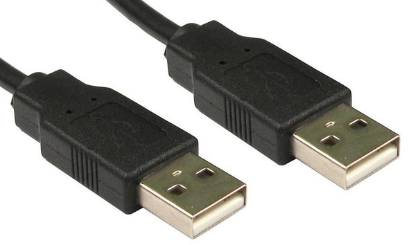 10 Foot USB 2.0 Type A Male to Type A Male - Black