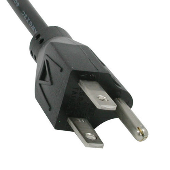 12 Foot 18 AWG UL Power Cord, IEC320 C13 to NEMA 5-15P