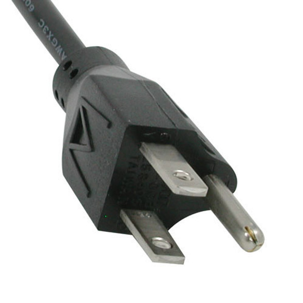 15 Foot 18 AWG UL Power Cord, IEC320 C13 to NEMA 5-15P