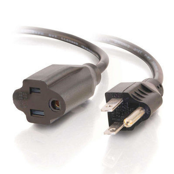 15 Foot UL 16AWG Power Extension Cable, NEMA 5-15R to NEMA 5-15P