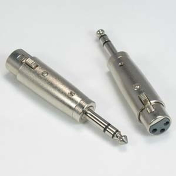 XLR Female to 1/4" Stereo Plug Adapter