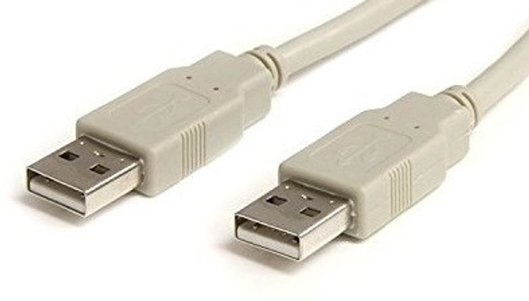 3 Foot USB 2.0 Type A Male to Type A Male - Ivory