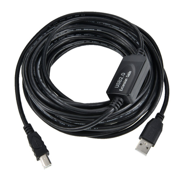 30 Foot USB 2.0 A to B Active Cable common for Printers and Scanners