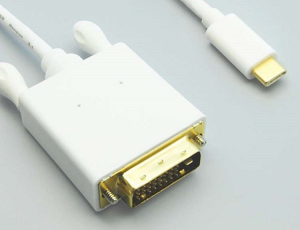 3 Foot USB Type C to DVI Cable