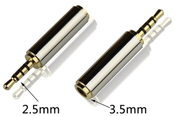 4 Conductor 2.5mm Male to 3.5mm Female Adapter
