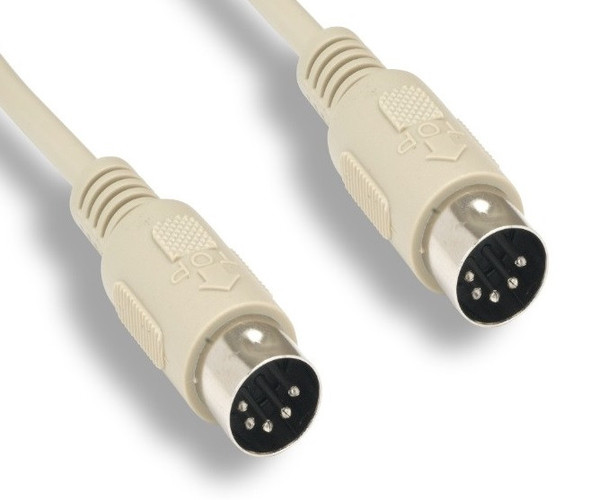 6 Foot 5 Pin Din Male / Male Cable