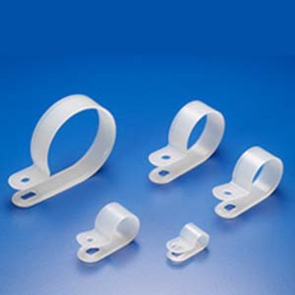 5/8" R-Type Clear Cable Clamp - 100 Pack