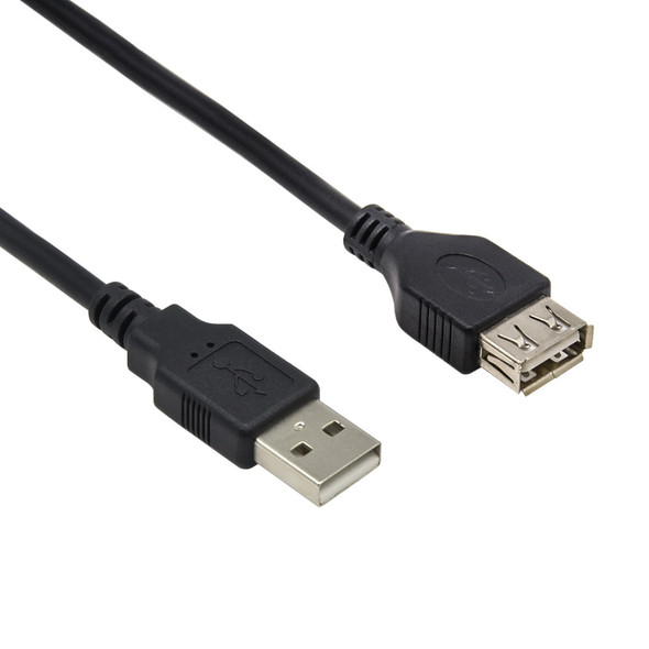 6 Foot USB 2.0 Type A Extension Cable - Black