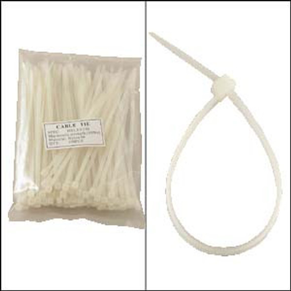 Bag of 100 6" Clear Cable Ties