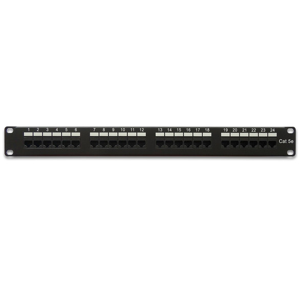 Cat5e 110 Type Patch Panel 24 Port Rackmount