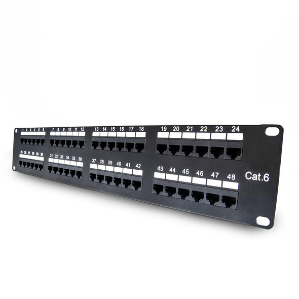 Cat6 110 Type Patch Panel 48 Port Rackmount