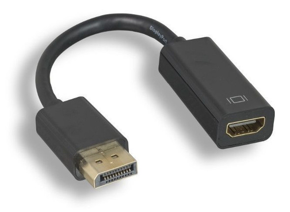 DisplayPort Male to HDMI Female Adapter - Black