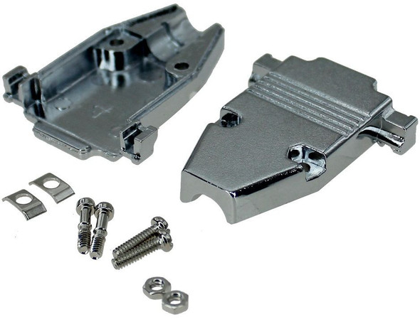 Metal Hood for DB15 / HD26 pin connectors with short screws.