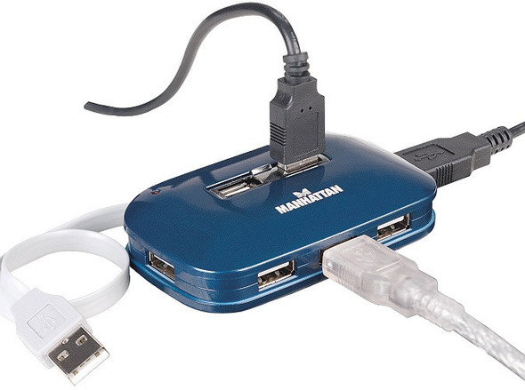 Manhattan Powered 7 Port Hi-Speed USB 2.0 Hub