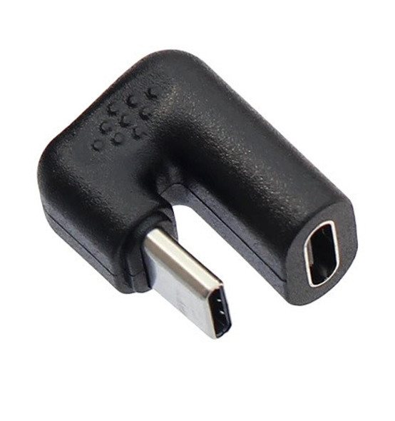 U Shaped Type C Male/Female Angled Adapter