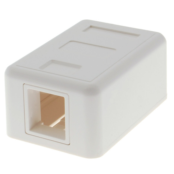 Single Port Empty Surface Mount Box for Keystone Jacks