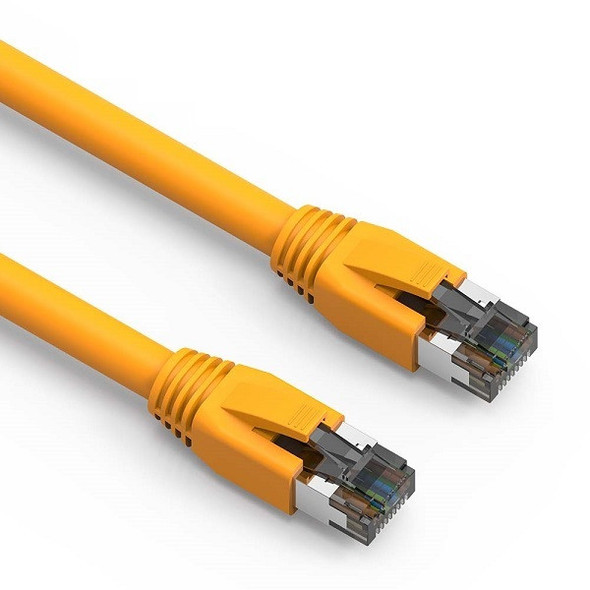 2 Foot Cat.8 S/FTP Ethernet Network Cable 2GHz 40G - Yellow