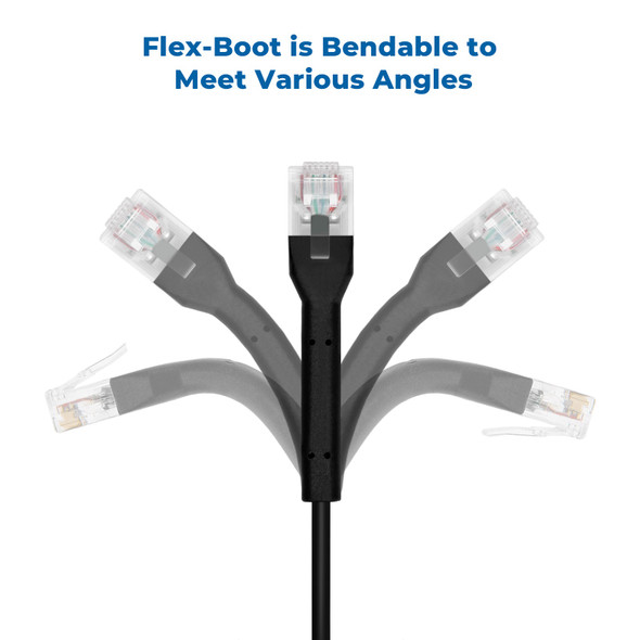 10 Foot Cat6A UTP Bendable Slim Ethernet Network Cable 28AWG Black