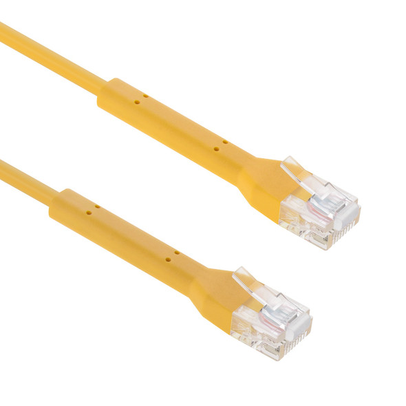 10 Foot Cat6A UTP Bendable Slim Ethernet Network Cable 28AWG Yellow