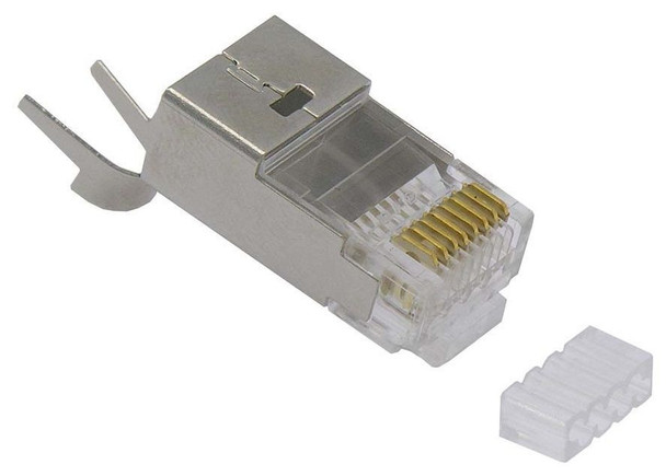 CAT 7 RJ45 Shielded Plug for Solid Wire - 20 Pack
