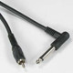 1/4" Right Angle Mono Plug to RCA Male Cables