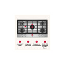Kitchenaid® Gas-on-Metal Cooktop with an Integrated Wok Grate and CookShield™ Finish KCGK736SBE