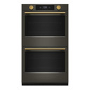 Kitchenaid® 30-inch Smart Electric Double Wall Oven with Intelligent Cooking Camera - Black Ore KOED930SBE